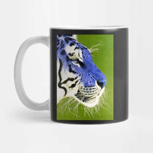 Ultramarine blue and white siberian tiger Mug